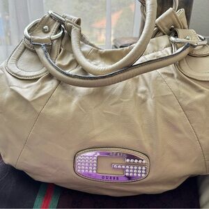 GUC Guess Bag Gold Shiny color nice hardware.. Free gift with purchase
